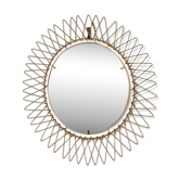 Gold-plated sun mirror, foldable, vintage French, Erdecor