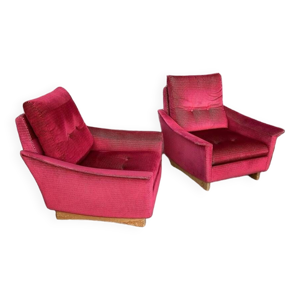 Paire de fauteuils confortables - tissus