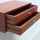 Floating wall shelf with drawers by Kai Kristiansen for Axel Kjersgaard, 1960s