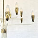 Chandelier 12 arms attributed to Stilnovo,1950
