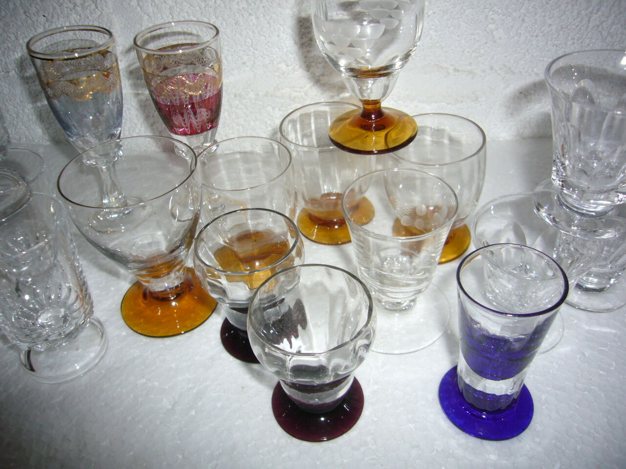 17 ex liquor crystal glass set