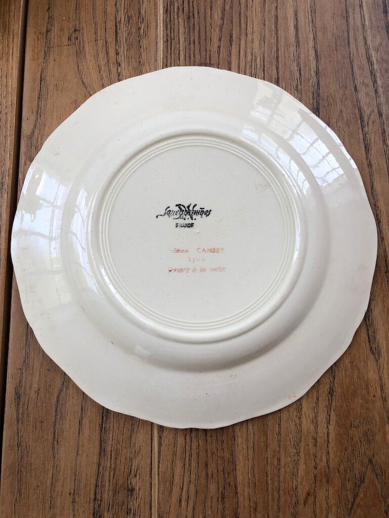 10 flower plates Sarreguemines Lyon