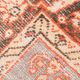 Tapis vintage à motifs orientaux rouge et crème
