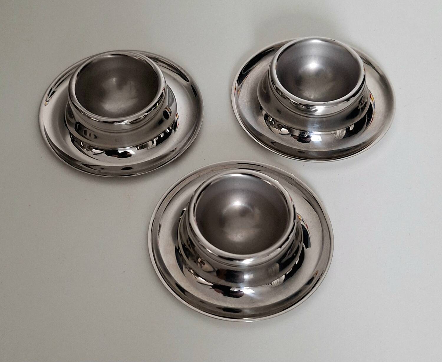 Vintage stainless steel egg cup