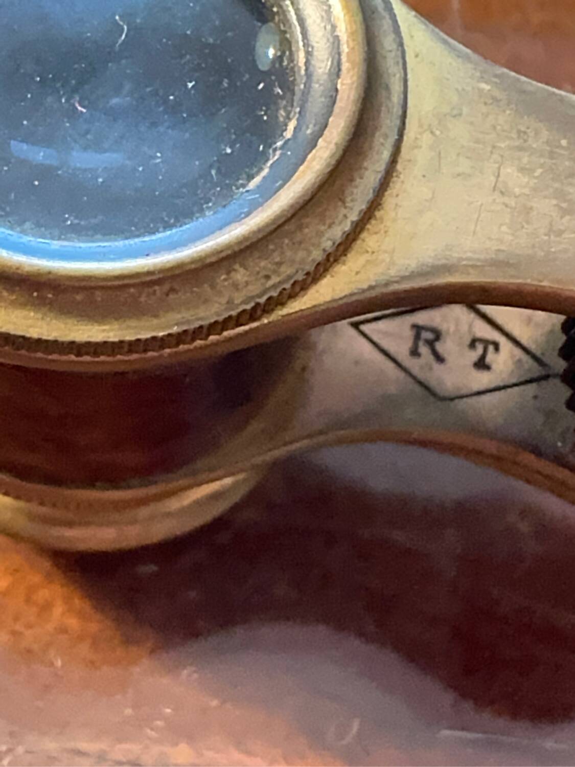 Theater binoculars early 20th century - Crocodile case