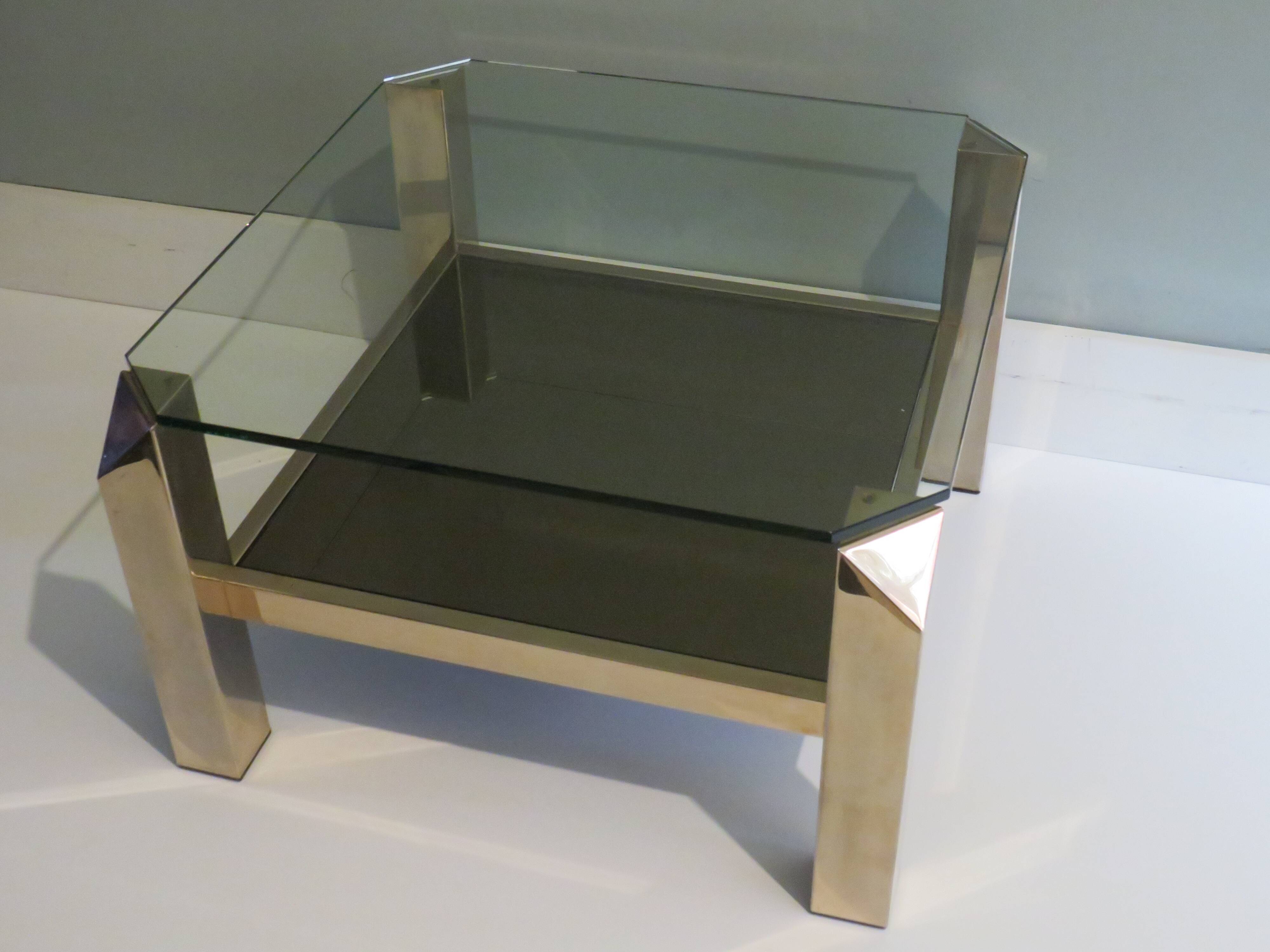 Belgochrom coffee table, Belgium 1970s
