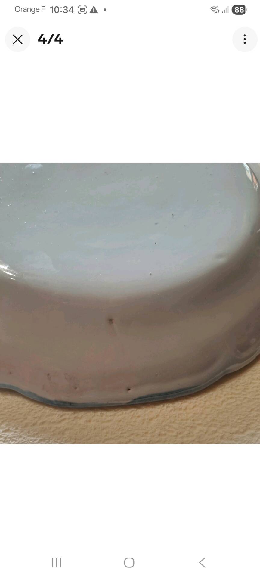Faience plate from L'Est Walys 19th century