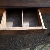 Farm table with a drawer