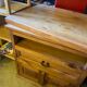 TV cabinet in raw wood to be relooked