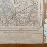 Old map Nantes and Vendée 162cm by 114cm