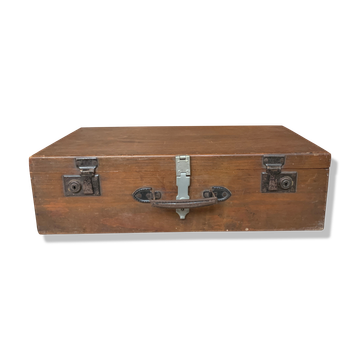 Antique wooden suitcase