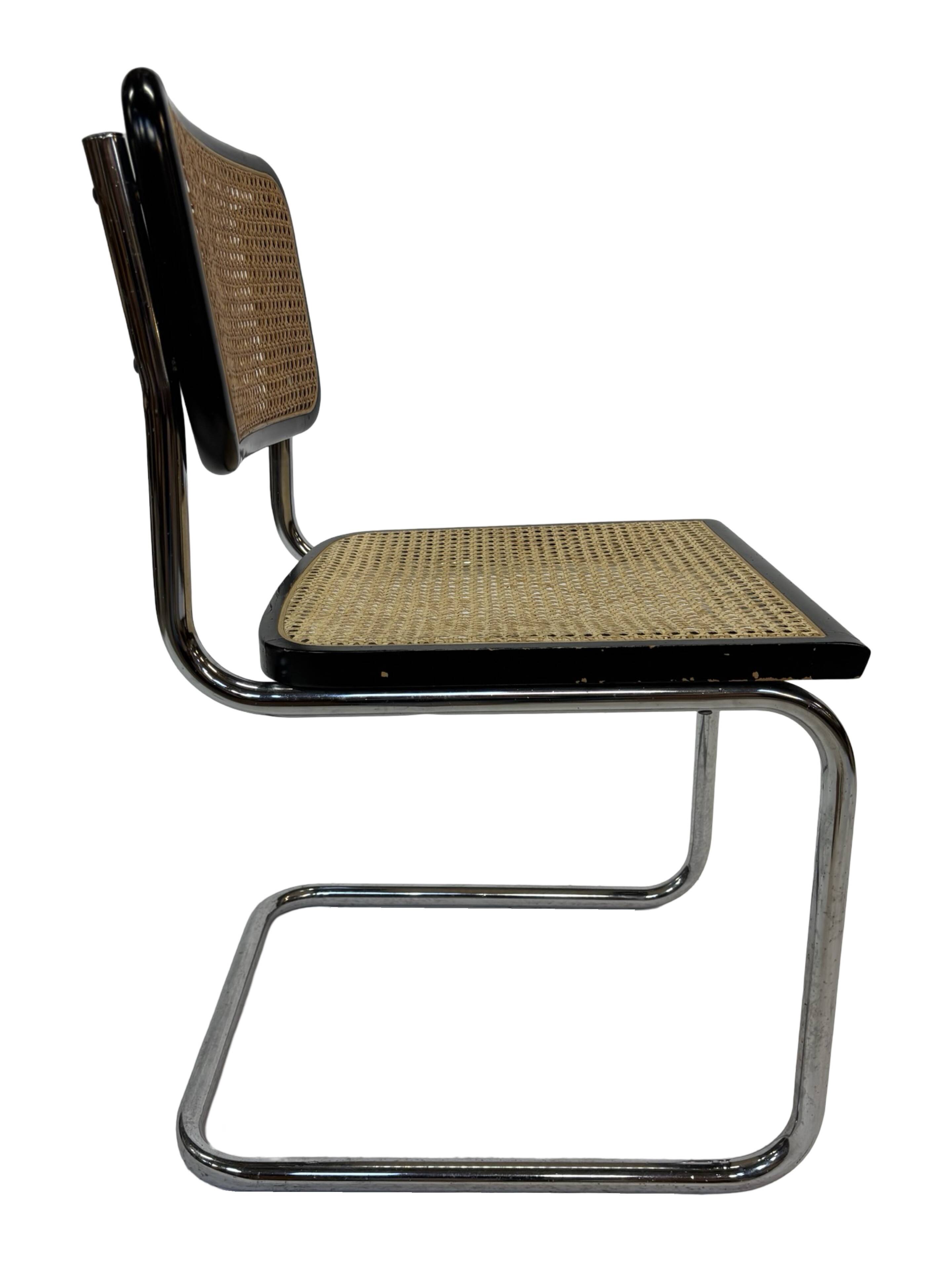Cesca chair b32 model in chrome and black