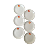 Set of 6 dessert plates Moulin des Loups