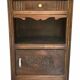 Wooden bedside table and art nouveau marble