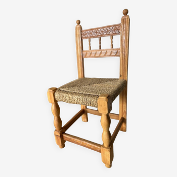 Chaise sculptée début XXe