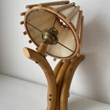Vintage bamboo wall lamp