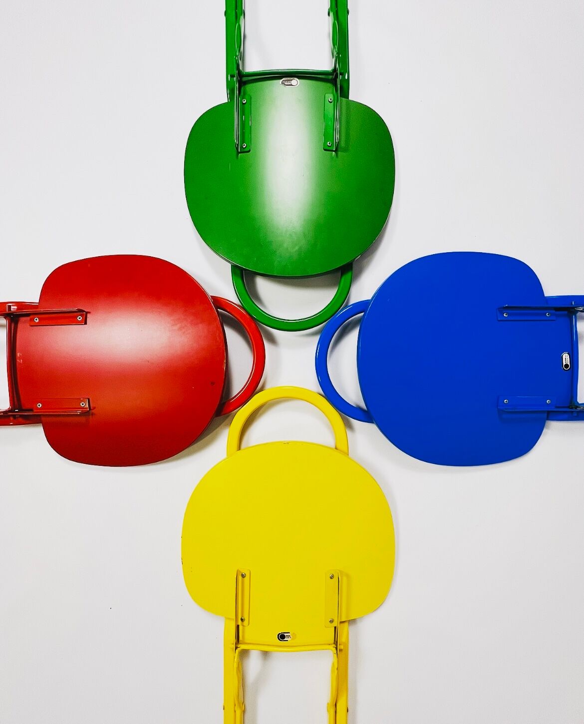 Dafne folding chair (colorful set) designed by Gastone Rinaldi