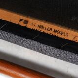 3 Niels Møller „Model 75“ teak dining chairs reupholstered