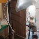Lampe articulée en métal chromé