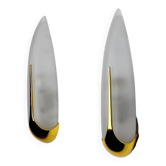 Pair of "ear of corn" wall lights idearte Spain 1980