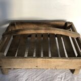 Wooden shelf with handle, garden basket