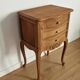 Louis XV style wooden bedside chest of drawers