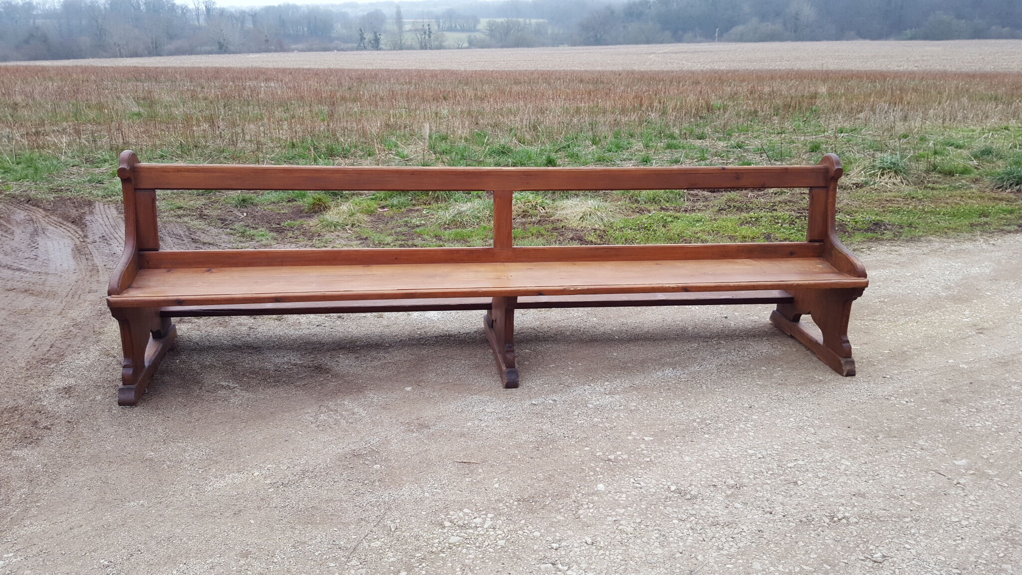 Old chapel bench