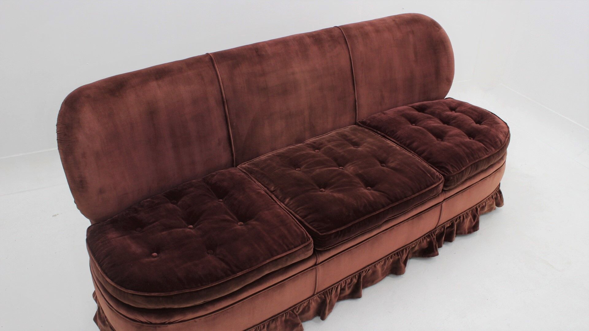 Melchiorre bega 3-seater velvet sofa 1940