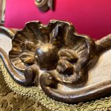 Antique Italian Baroque Louis XIV Lacquered and Parcel Gilt Sofa, 1600s