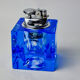Ice lighter by Antonio Imperatore, blue murano glass, Italy, 1970