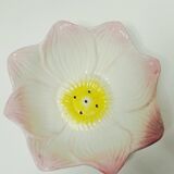 Flower barbotine drainer salad bowl