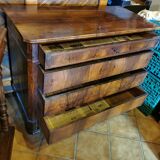 Chest of drawers walnut veneer