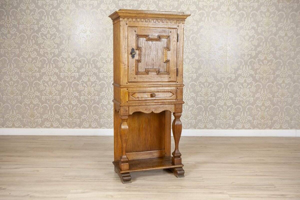 Rustic Oak Cabinet, Late 19th Century