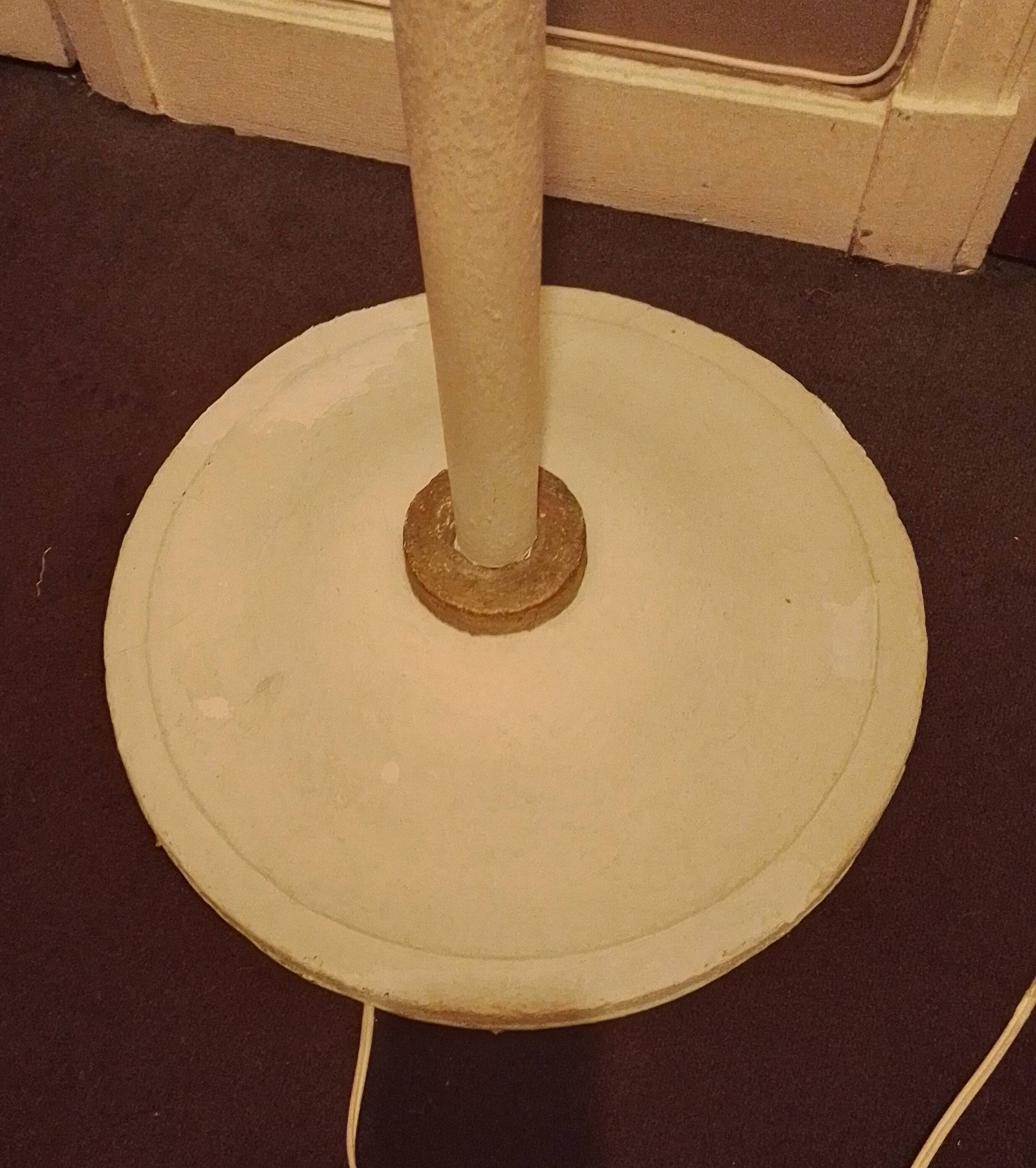 Art Deco plaster floor lamp