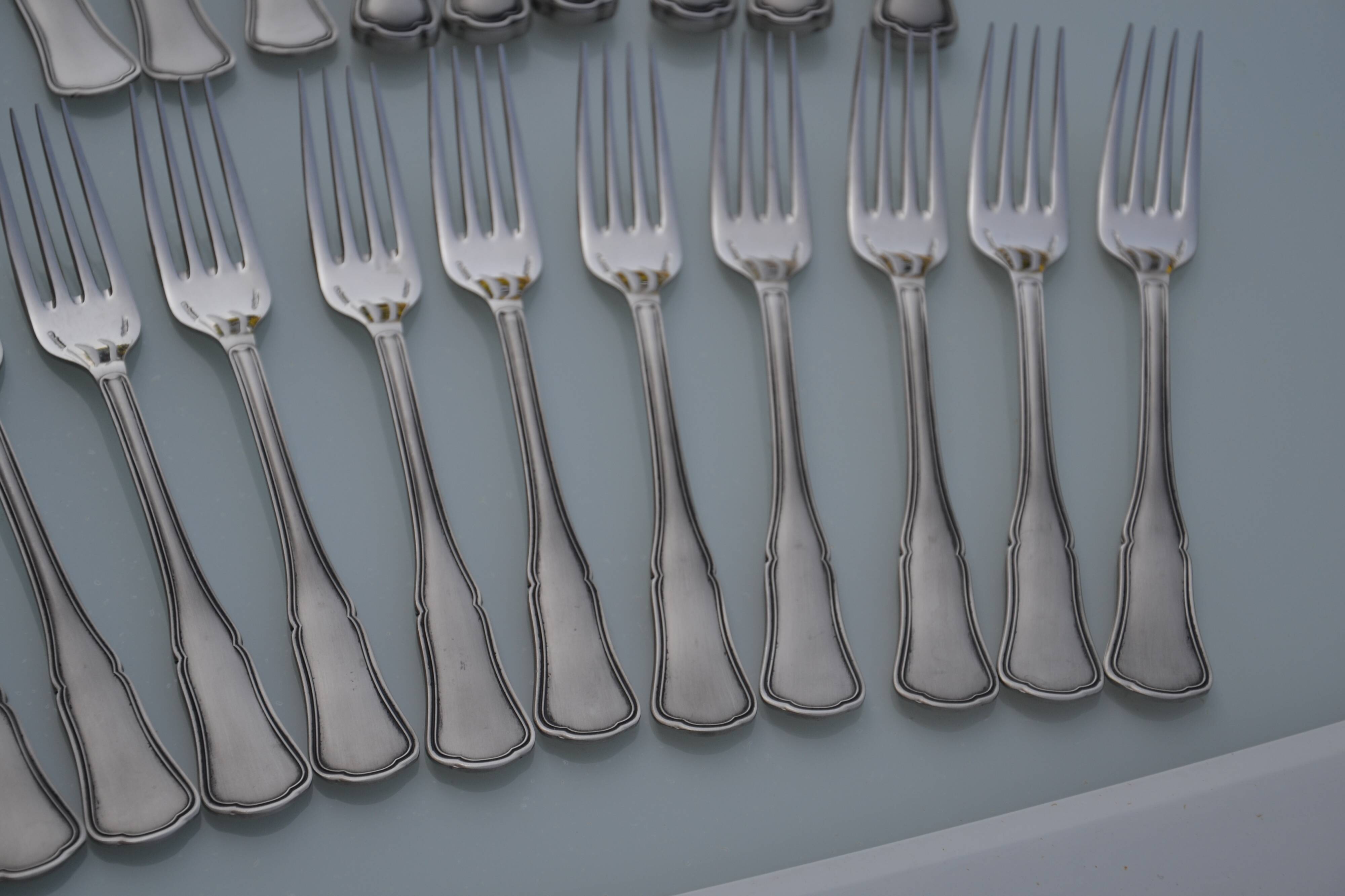 Set of knives, forks and soup spoons from Chabanne Cutlery