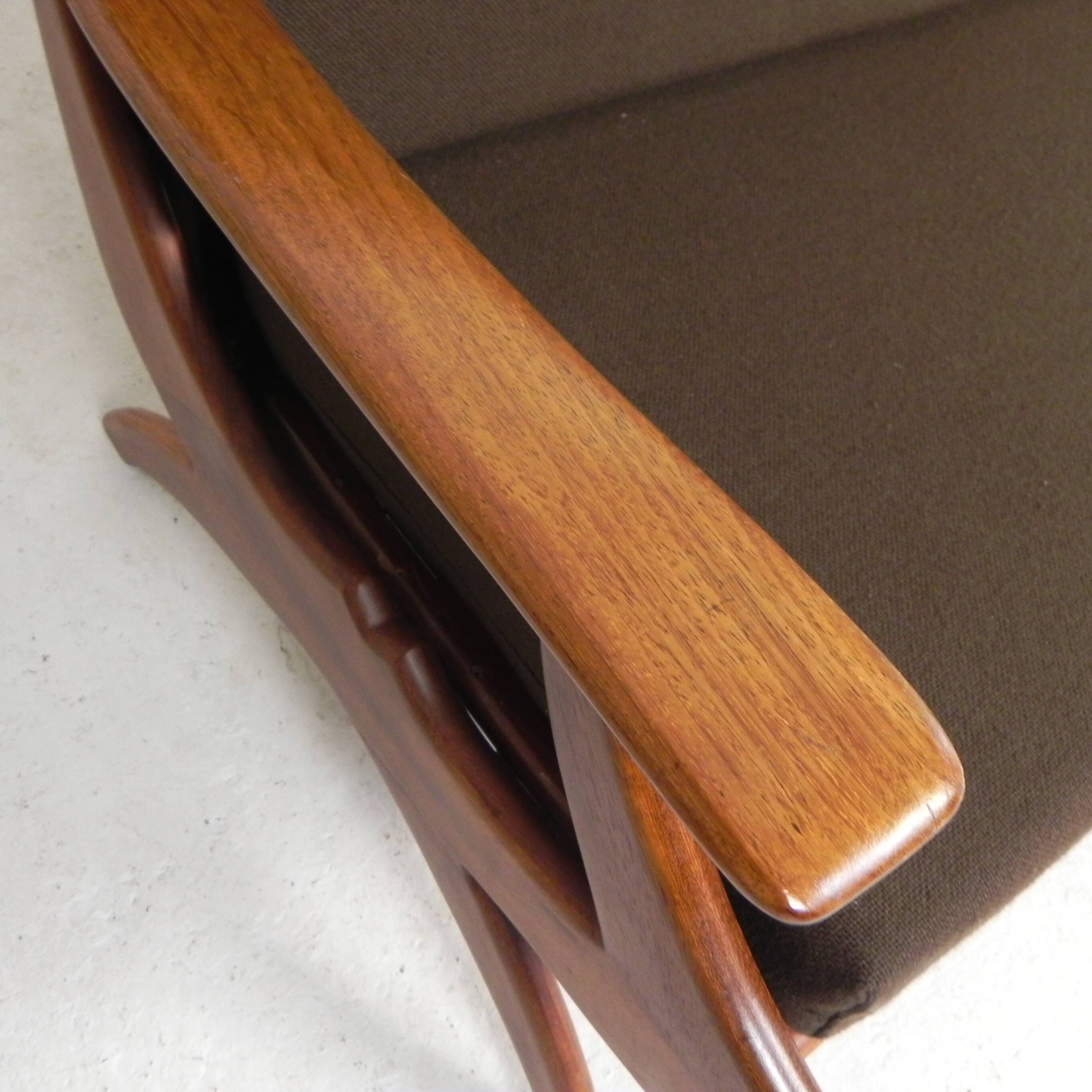 Three-seater teak sofa from De Ster Geldermalsen Gelderland, 1960s.