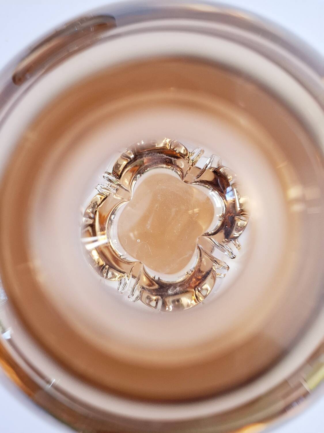 A pair of submerged glassware from the 1940s.