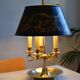 Large five-light bouillotte lamp in bronze Empire style.