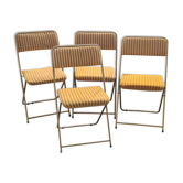 Set of 4 Lafuma chairs 1960 1970