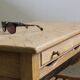 Vintage 1960s Danish oak coffee table, brutalist mid-century, style of Kjærnulf