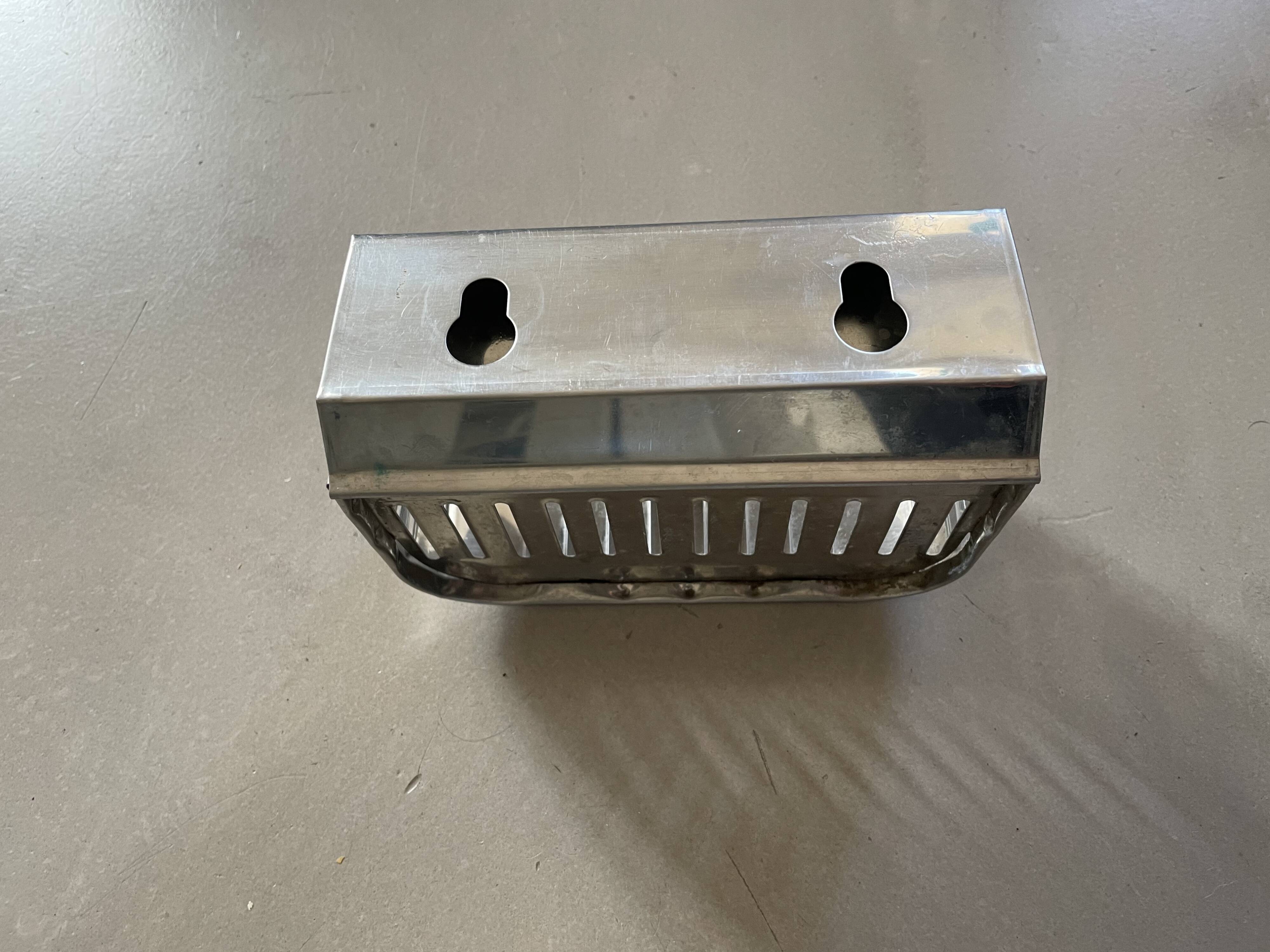 Industrial wall mounted soap dish