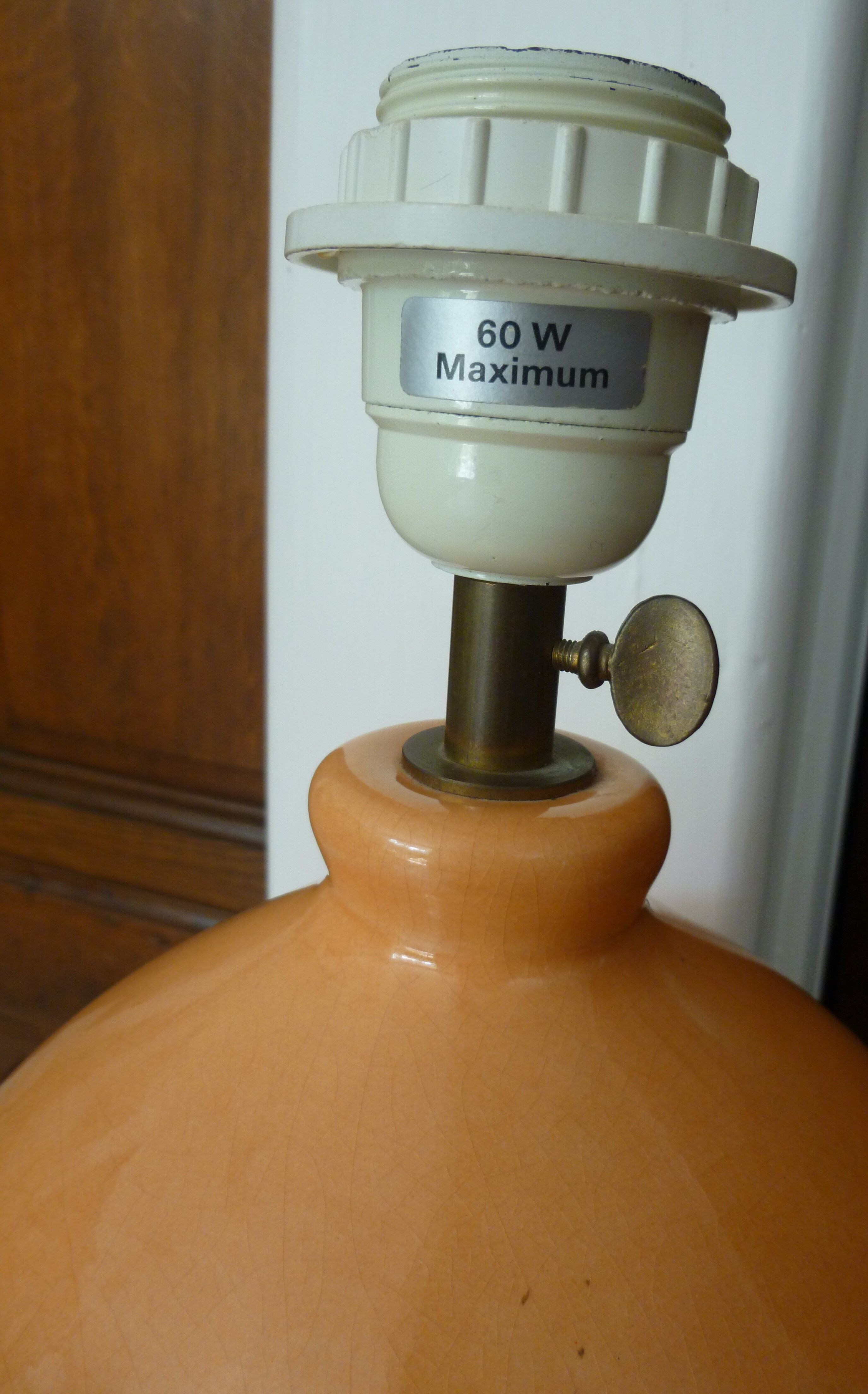 Lamp Kostka cracked ceramic