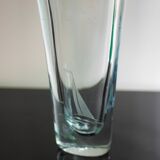 Etched glass vase with nautical theme from Strömbergshyttan, Sweden