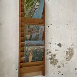 Oak wall magazine door