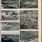 Old map of South America (political) from 1945