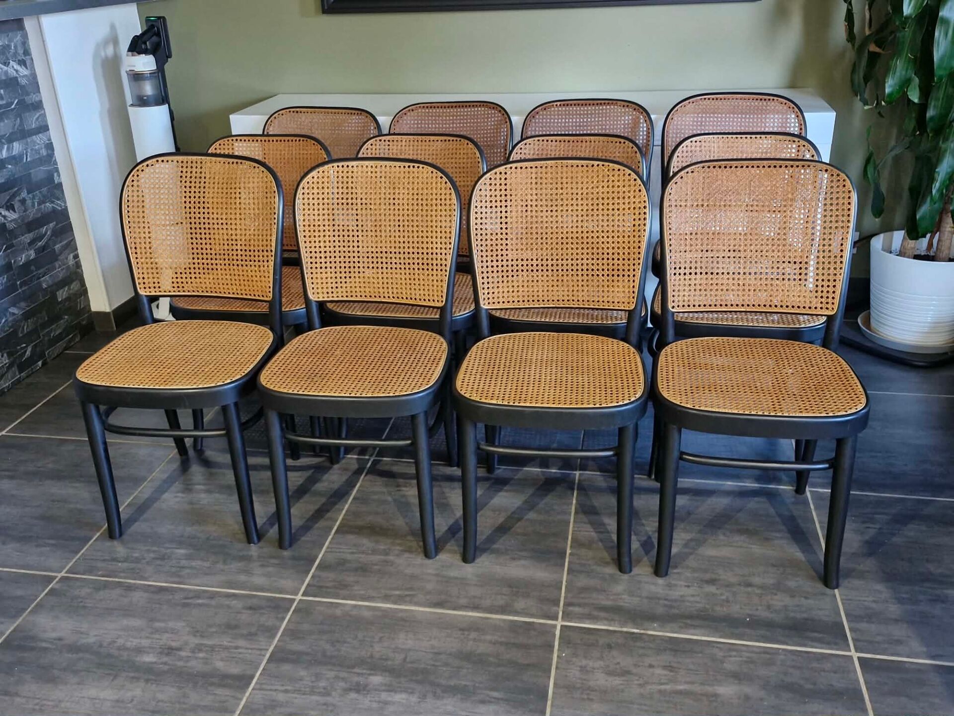 Set of 12 chairs no. 811 after Hoffmann, 1990s