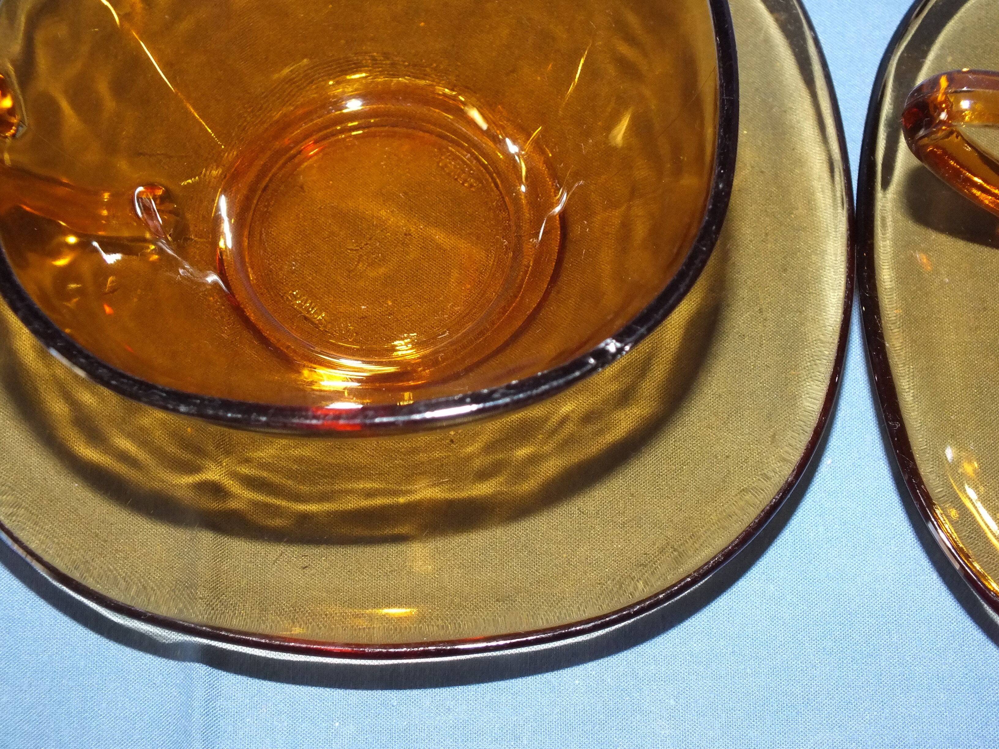 Set of 4 cups vintage vereco lunch