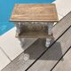 Lot de 2 petits tabourets relookes maison de campagne