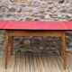 Table extensible en bois et formica