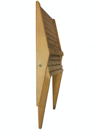Foldable wooden garden chair from the 70s, Netherlands